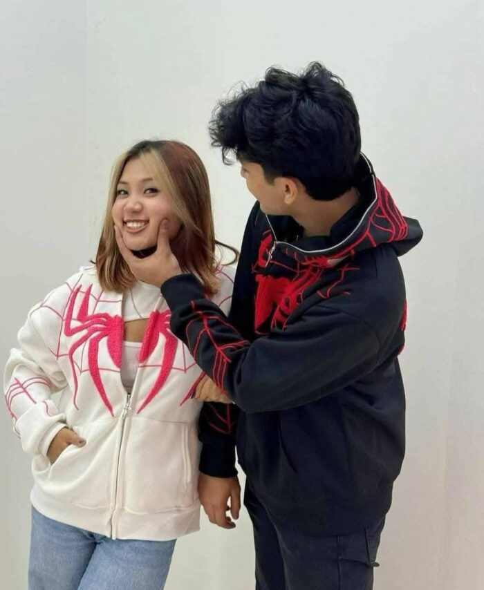 Spider Embroidery Hoodie