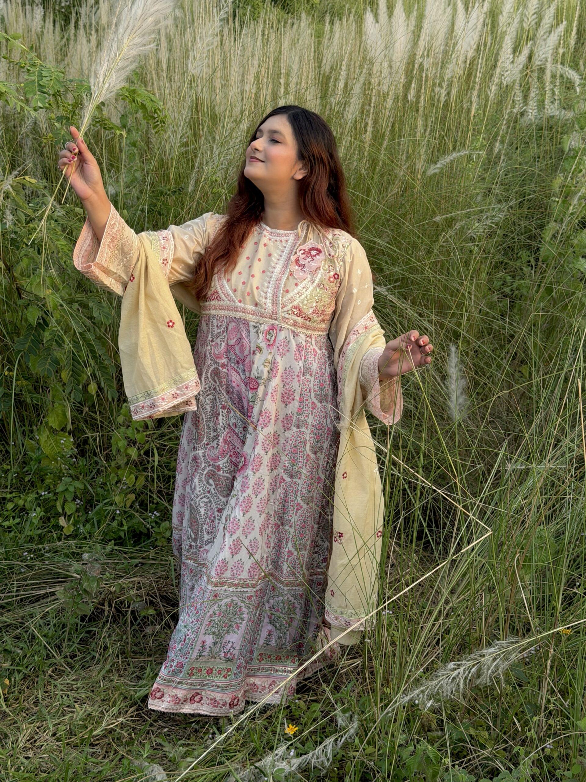 Creamy Anarkali - Image 21