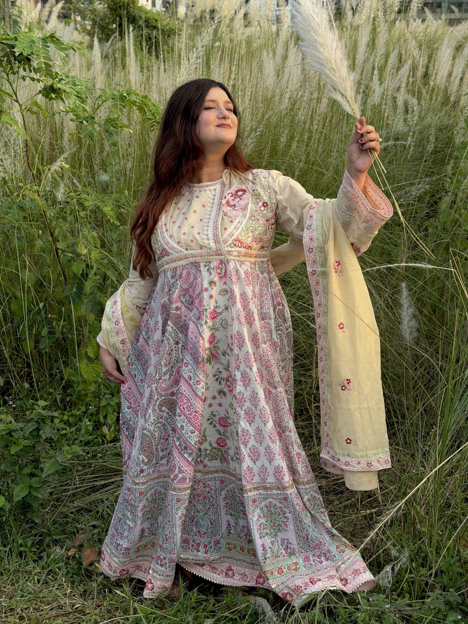 Creamy Anarkali - Image 5