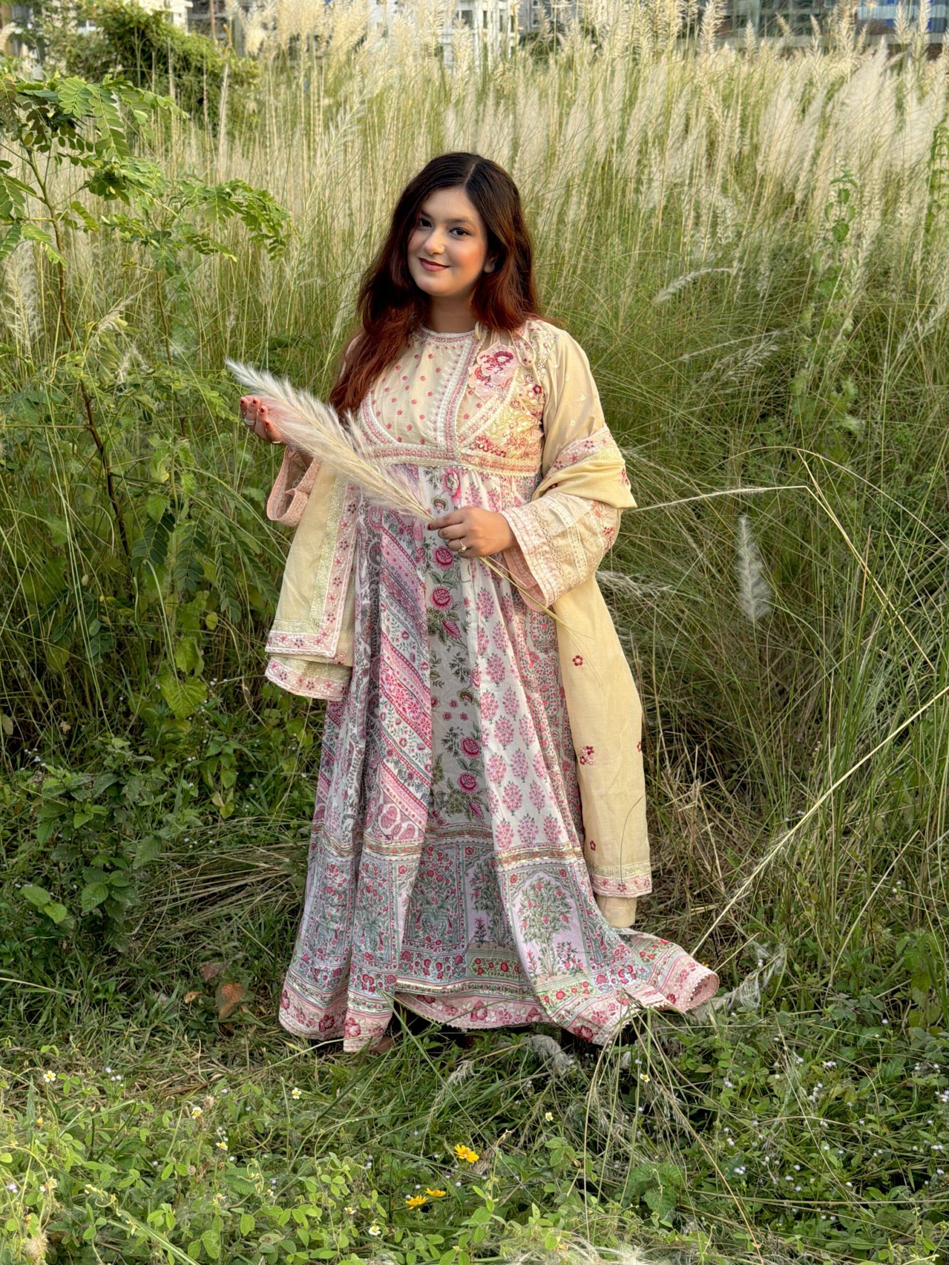 Creamy Anarkali - Image 12
