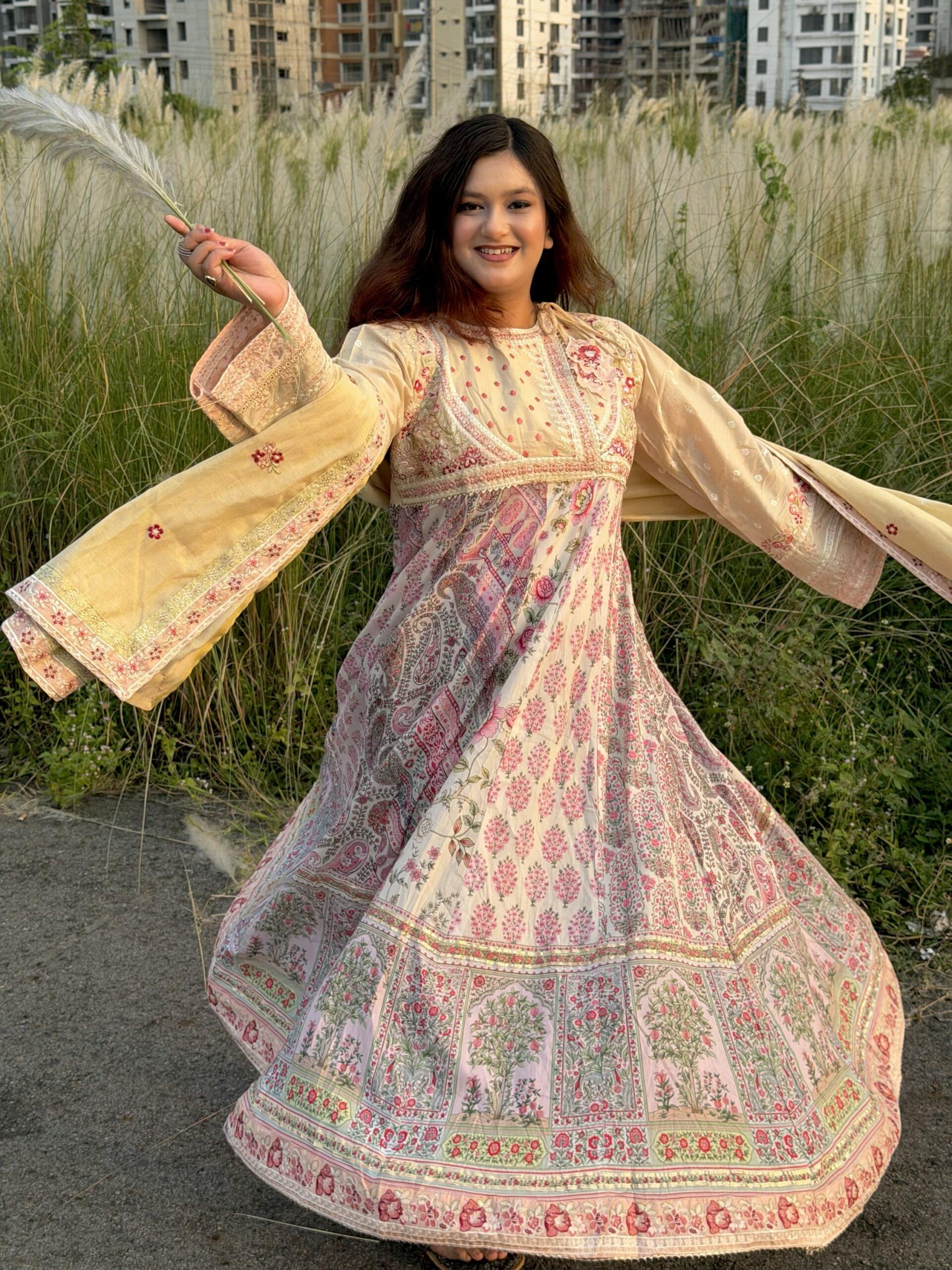 Creamy Anarkali - Image 9
