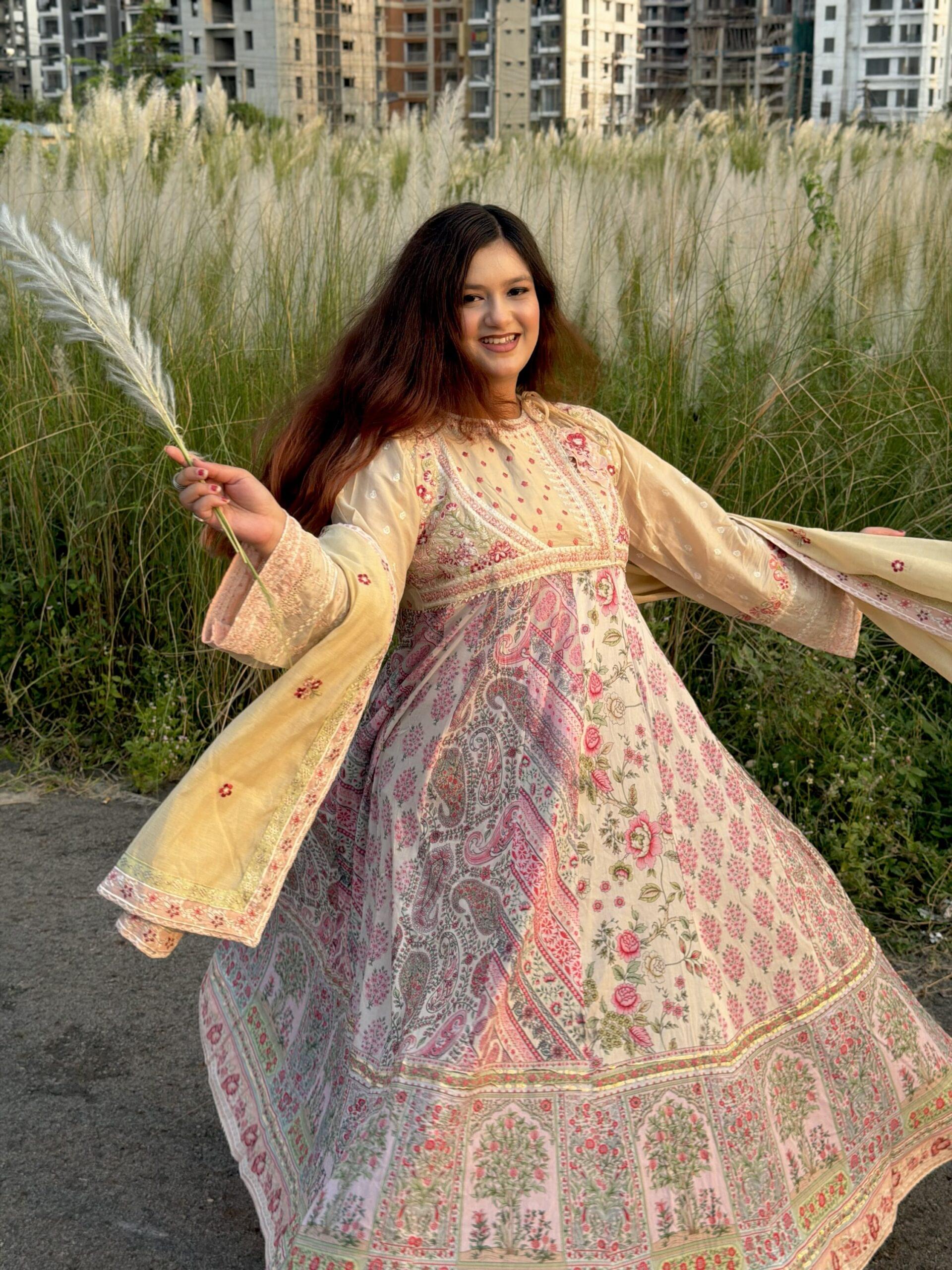 Creamy Anarkali - Image 18