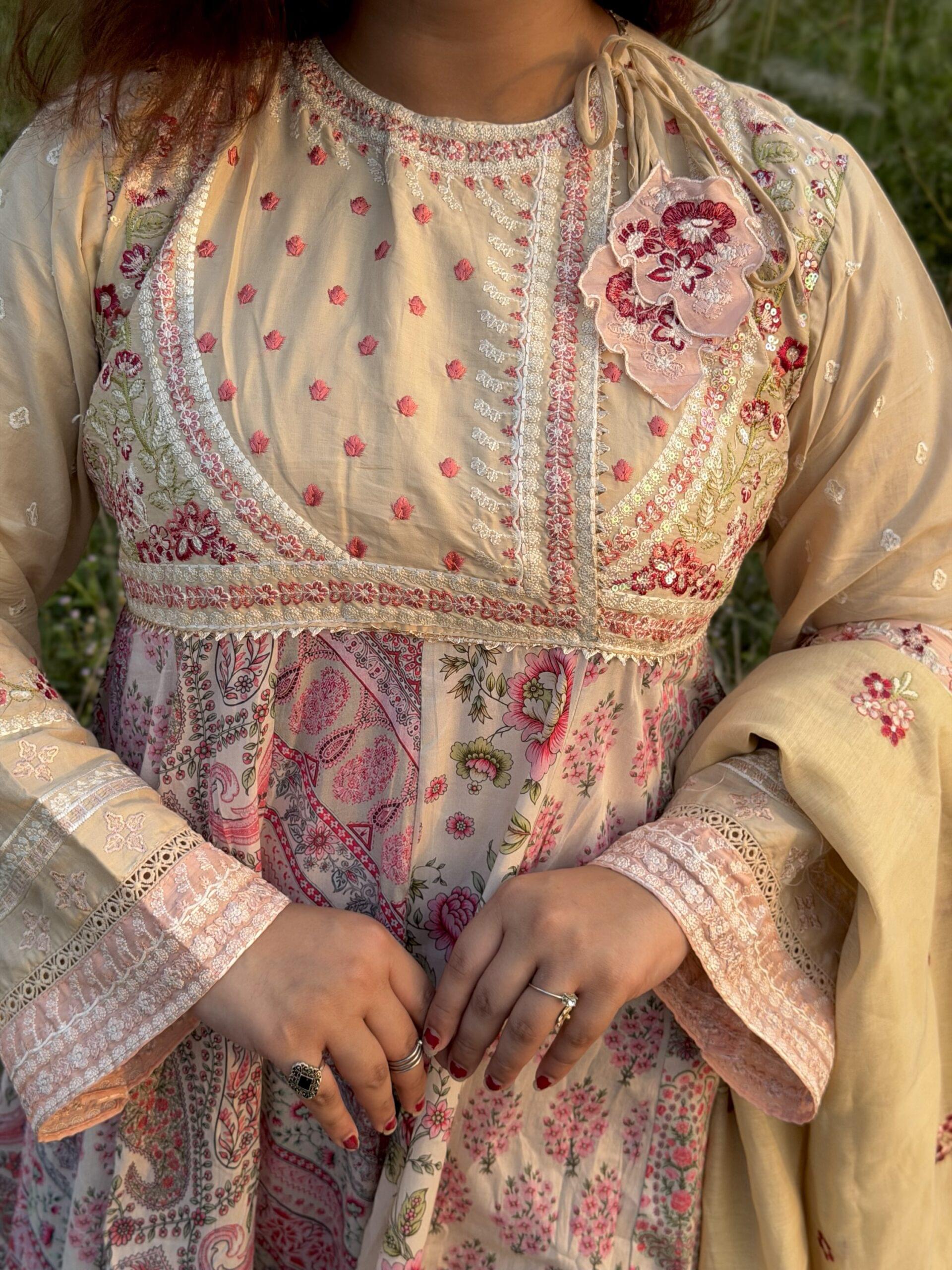 Creamy Anarkali - Image 2