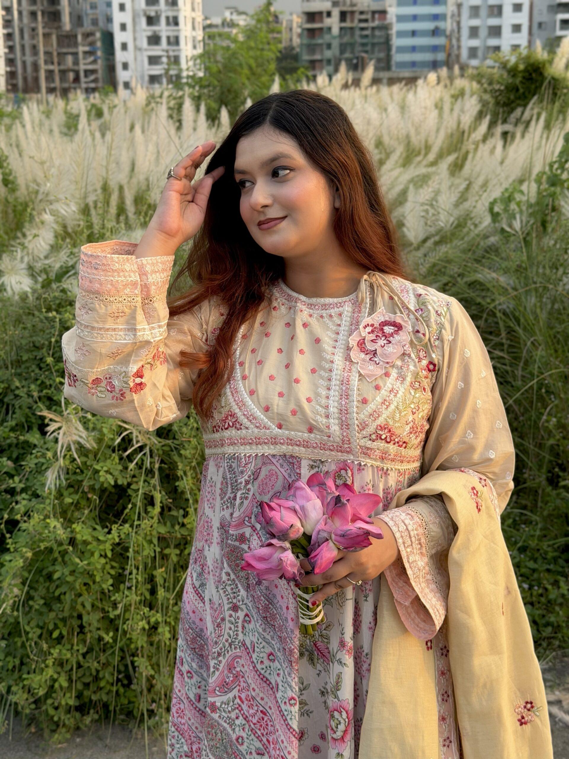 Creamy Anarkali - Image 14